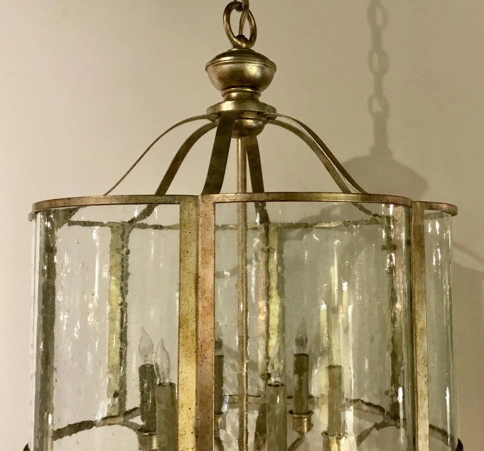 Currey & Co. Seeded Glass Transitional Ladock Lantern - 4