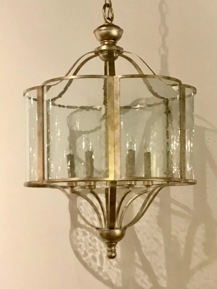 Currey & Co. Seeded Glass Transitional Ladock Lantern - 6