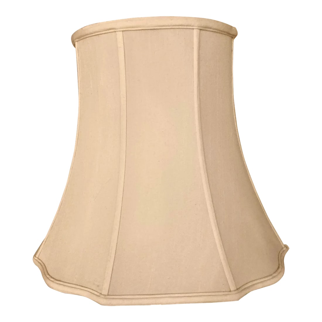 Large Silk Bell Shaped Linen Lamp Shade (1 of 12)