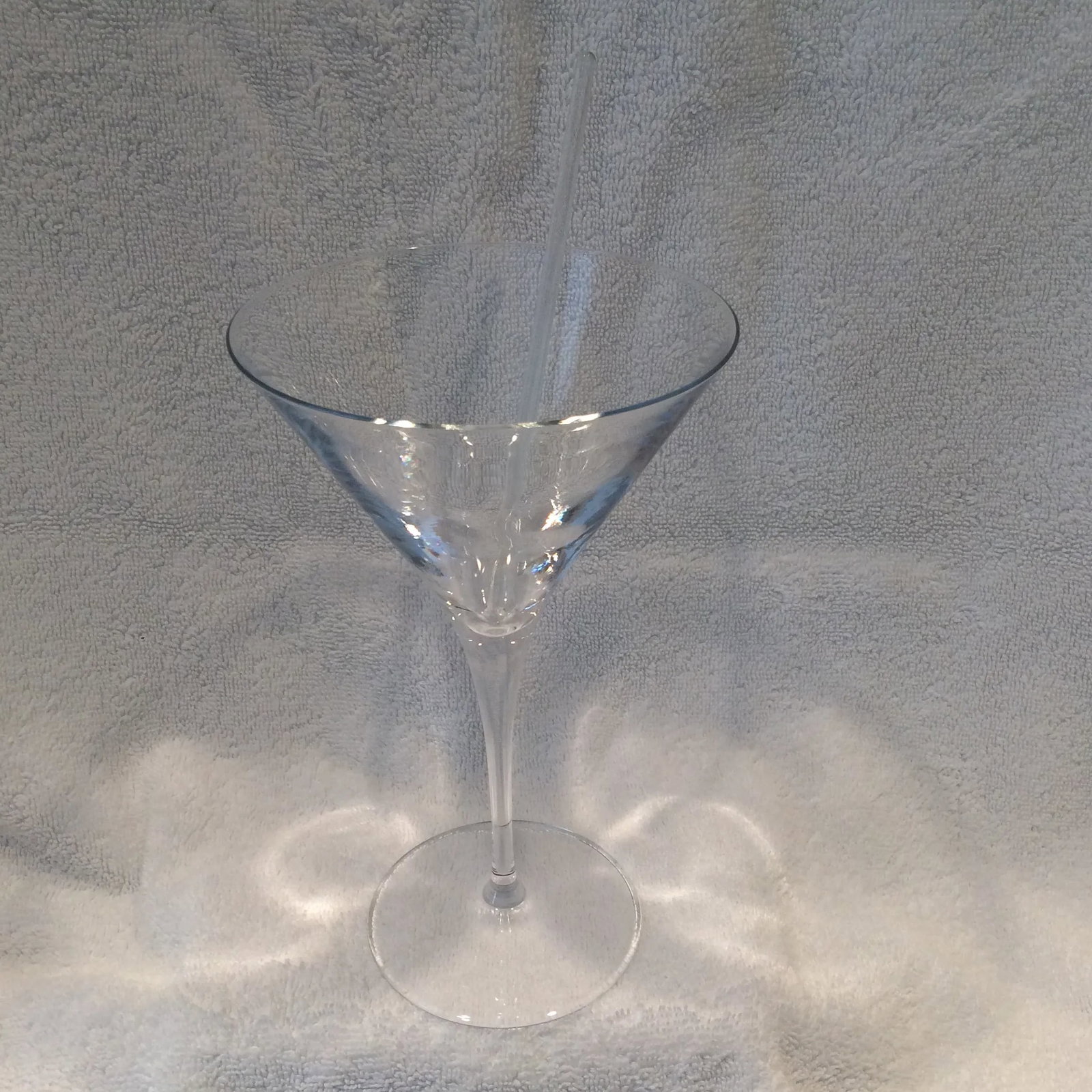 2 Luigi Bormioli Crystal Martini Glasses Oggi Dial-A-Drink Cocktail Shaker and 2 Glass Swizzle Stick - 2