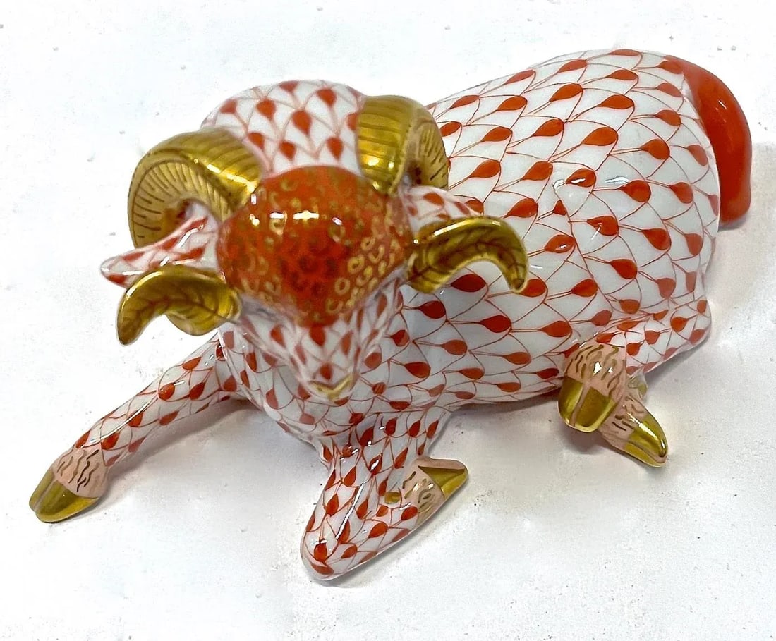 Herend Mountain Ram Figurine - 2
