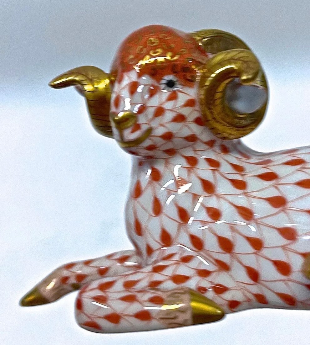 Herend Mountain Ram Figurine - 5