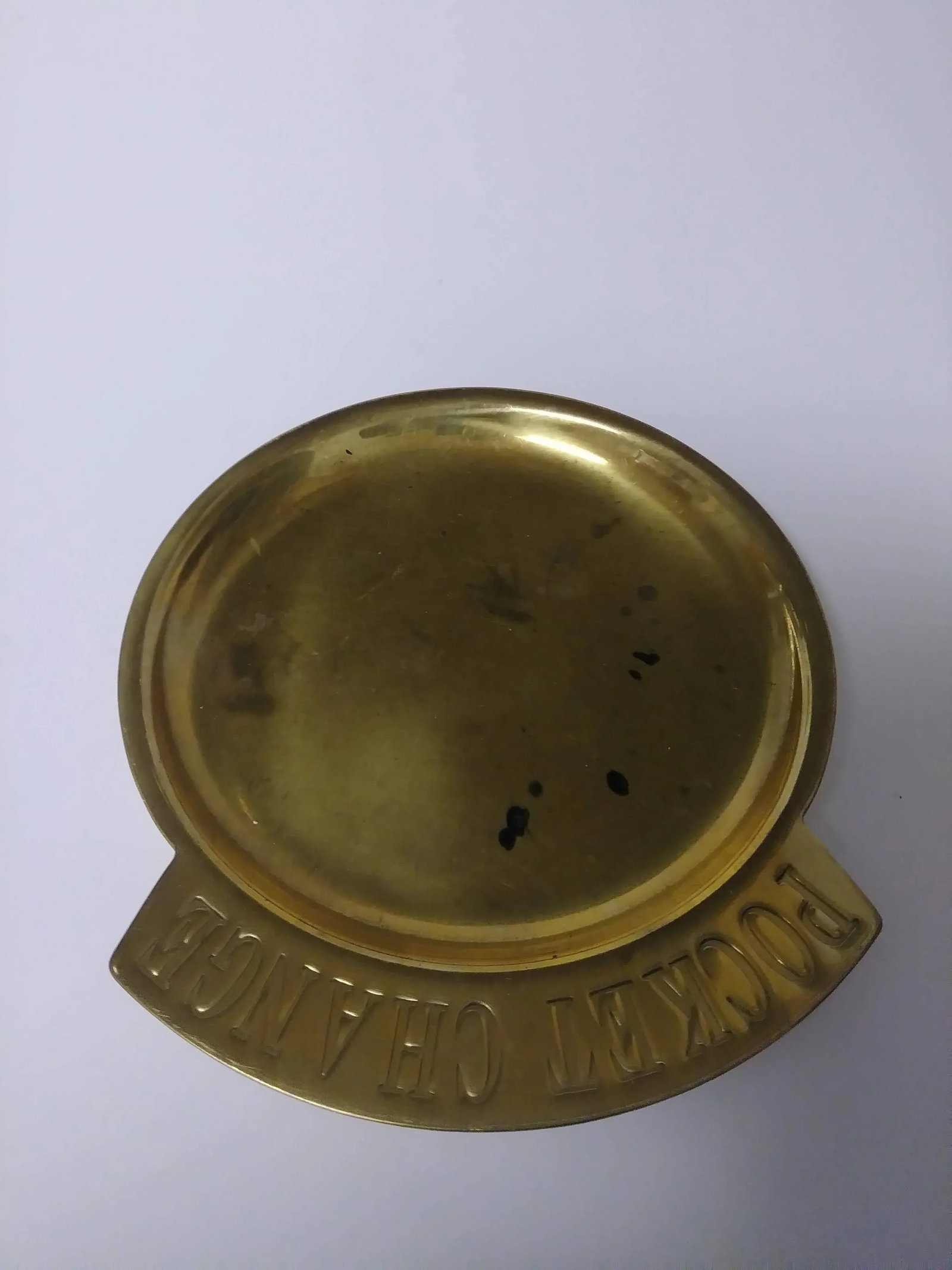 1950s Art Deco Solid Brass Pocket Change Valet Dish - 2