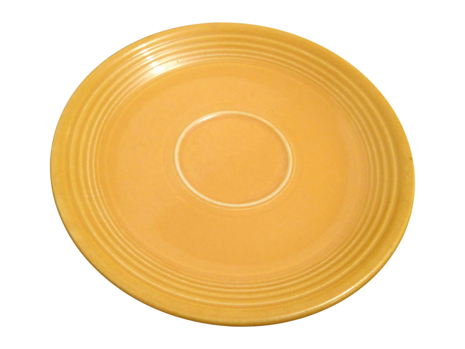 Vintage Yellow Fiesta Fiestaware Saucer Cup Plate (1 of 5)