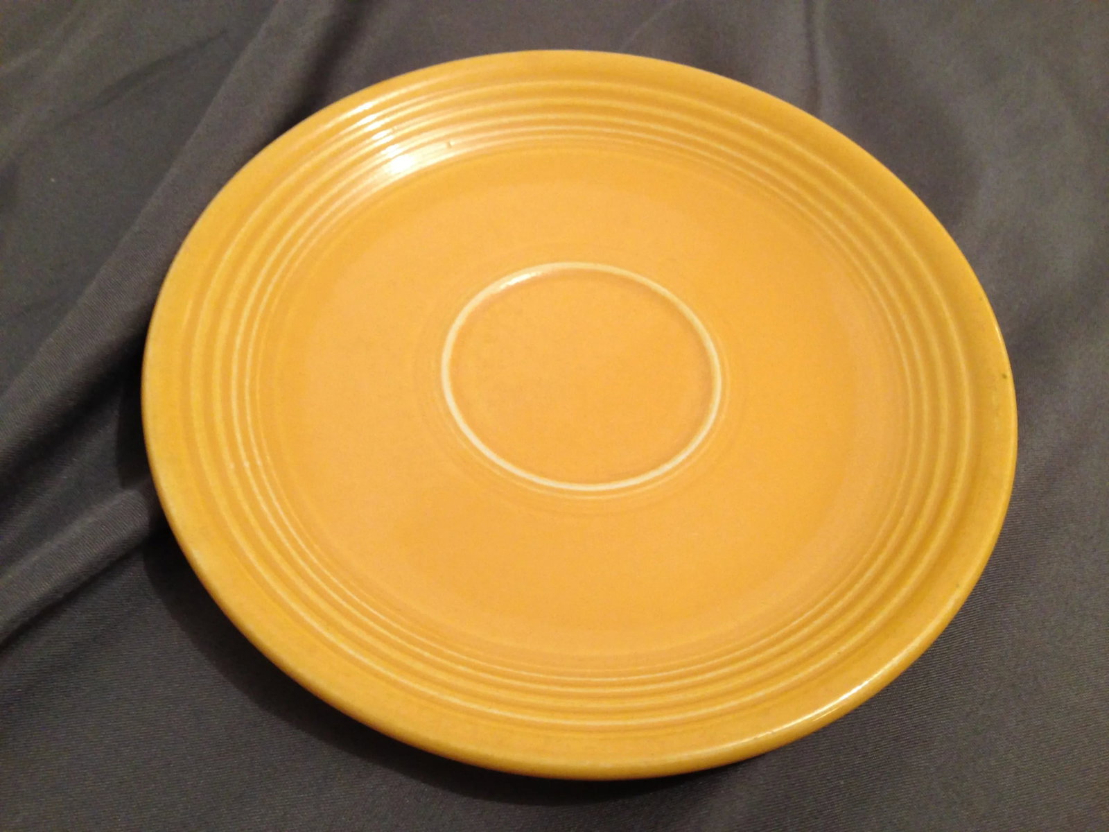 Vintage Yellow Fiesta Fiestaware Saucer Cup Plate - 2