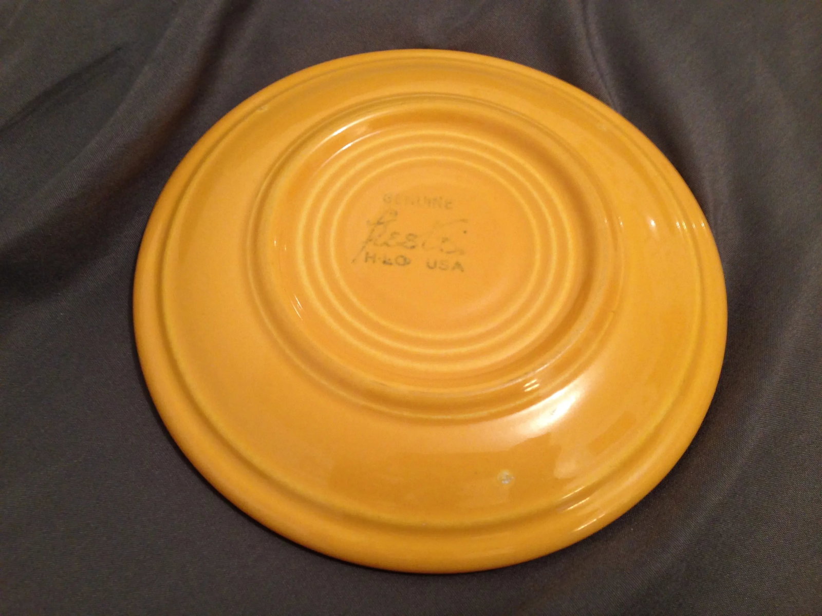 Vintage Yellow Fiesta Fiestaware Saucer Cup Plate - 3