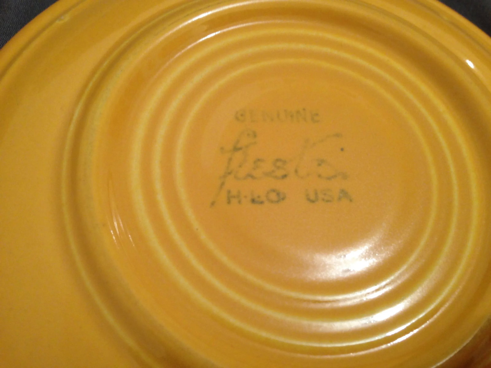 Vintage Yellow Fiesta Fiestaware Saucer Cup Plate - 4