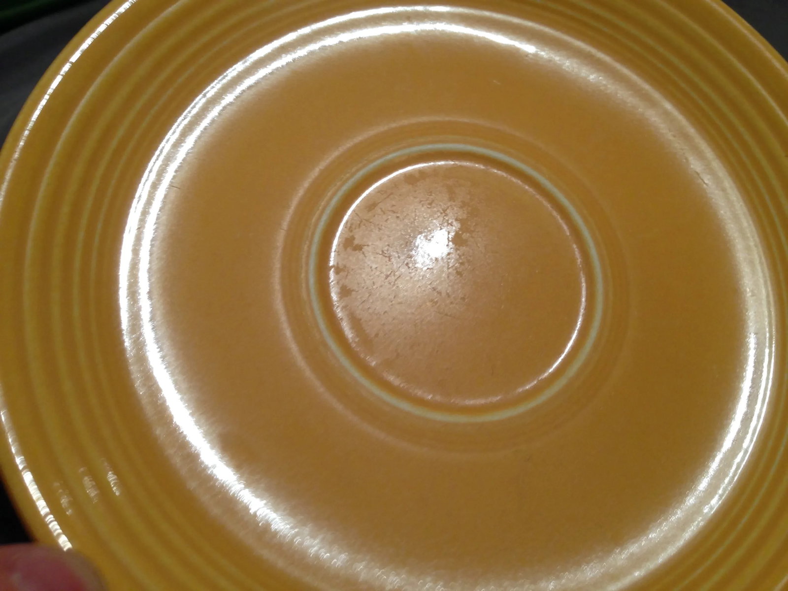 Vintage Yellow Fiesta Fiestaware Saucer Cup Plate - 5