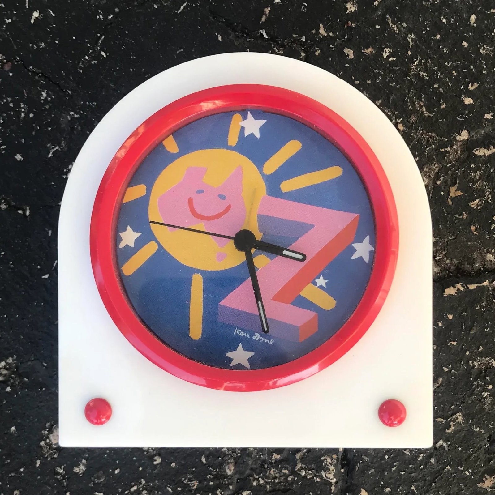 1980s Ken Done Bedside Alarm Clock - 6