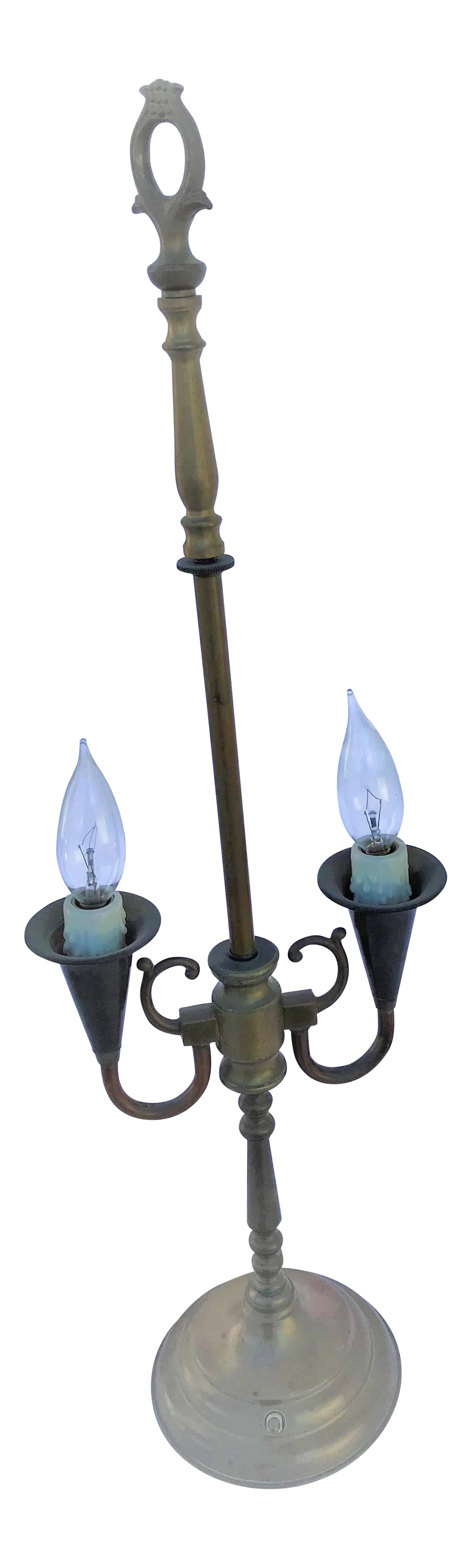 Early American Original Solid Brass Table Lamp - 2