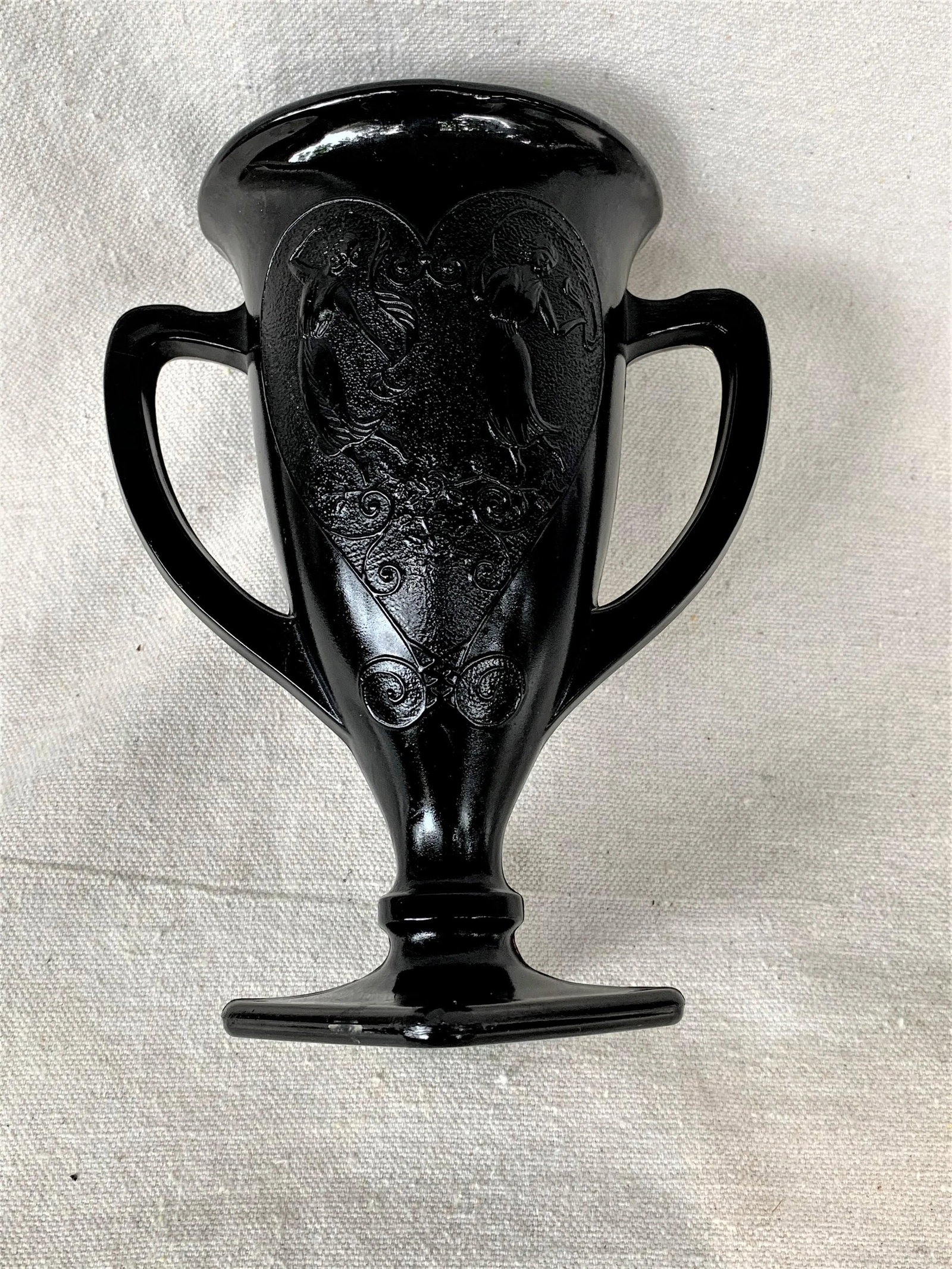Black Amethyst Glass Vase - 4