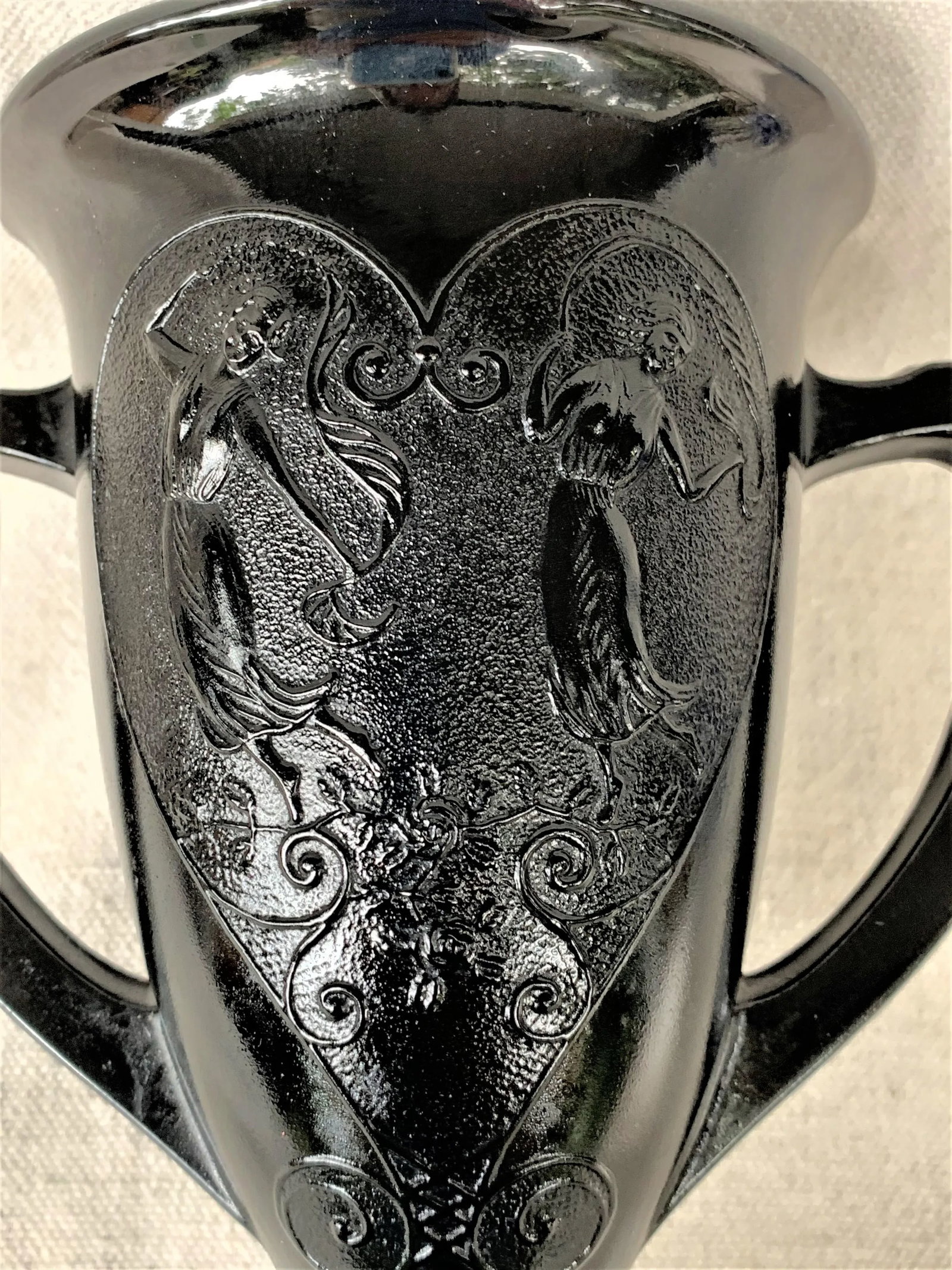 Black Amethyst Glass Vase - 6