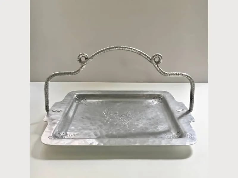 Farberware Aluminum Loop Handled Tray, 1930's - 2