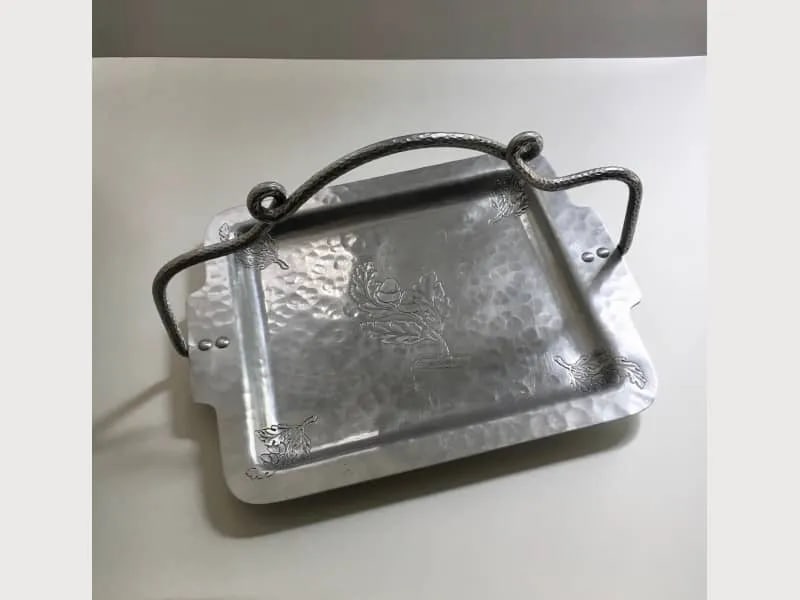 Farberware Aluminum Loop Handled Tray, 1930's - 3