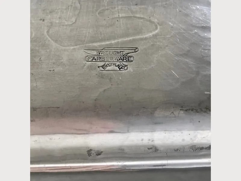 Farberware Aluminum Loop Handled Tray, 1930's - 5