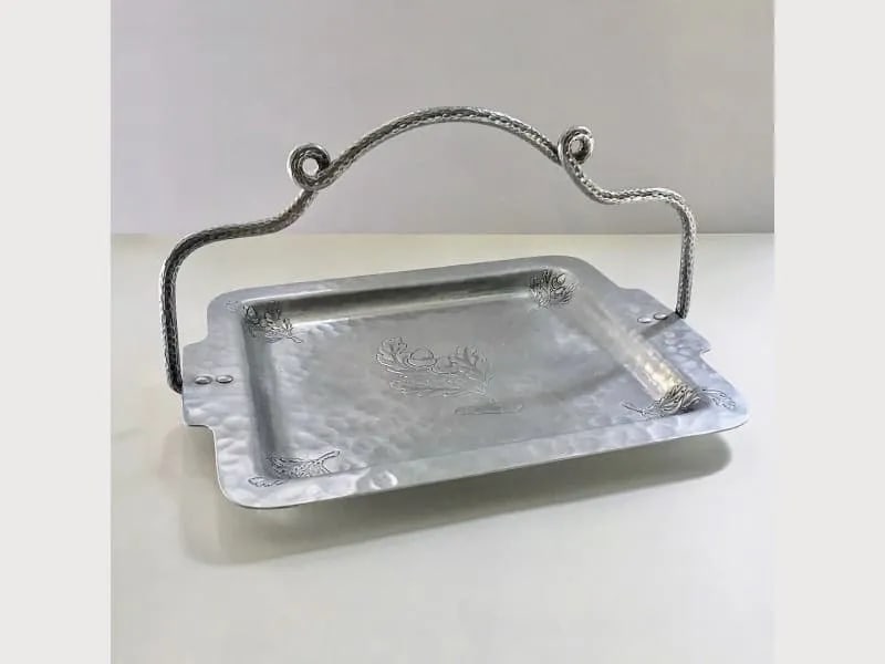 Farberware Aluminum Loop Handled Tray, 1930's - 7
