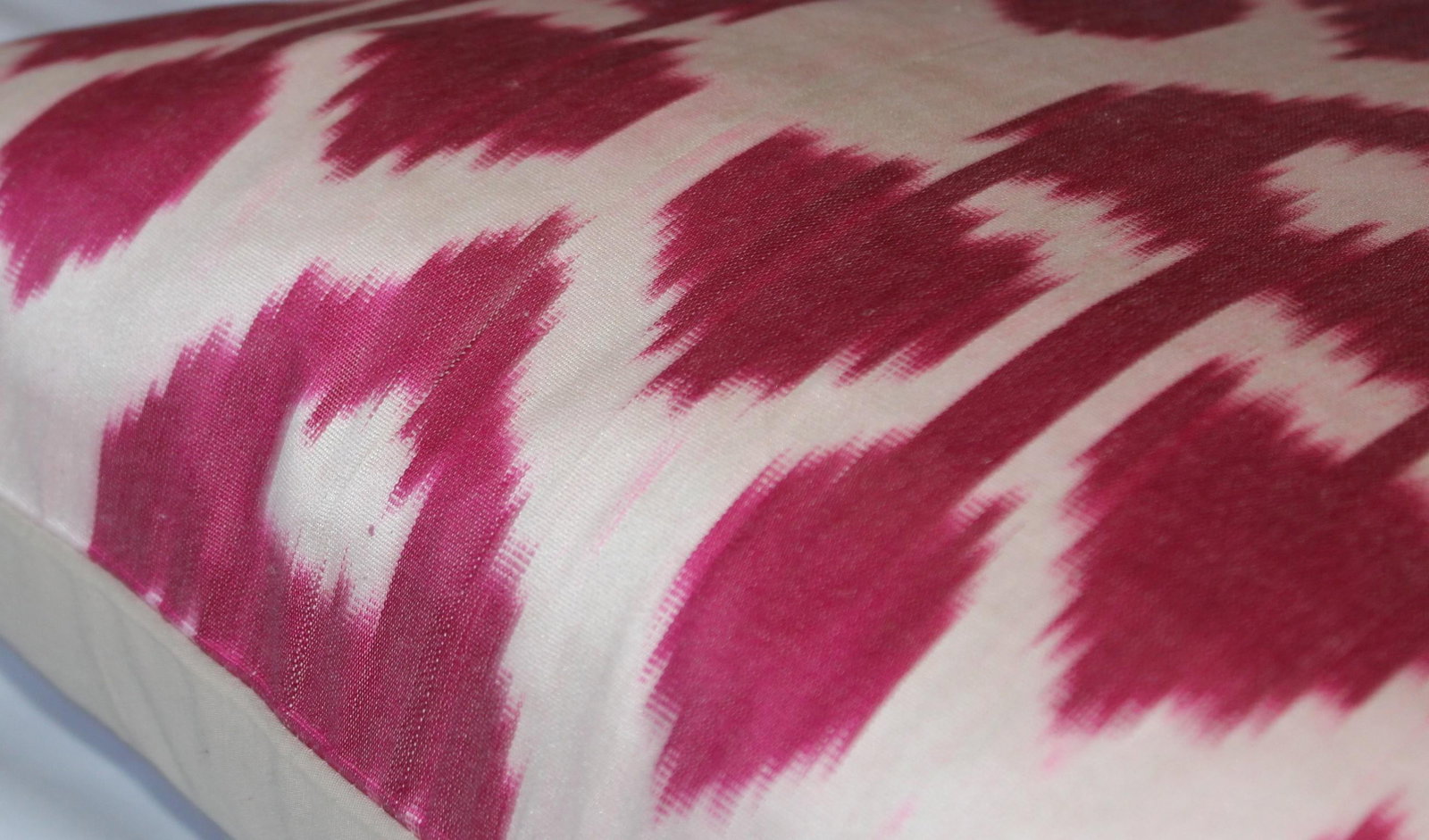 Contemporary Silk Ikat Pillow Cover Bohemian Pillow Throw Pillow - 2