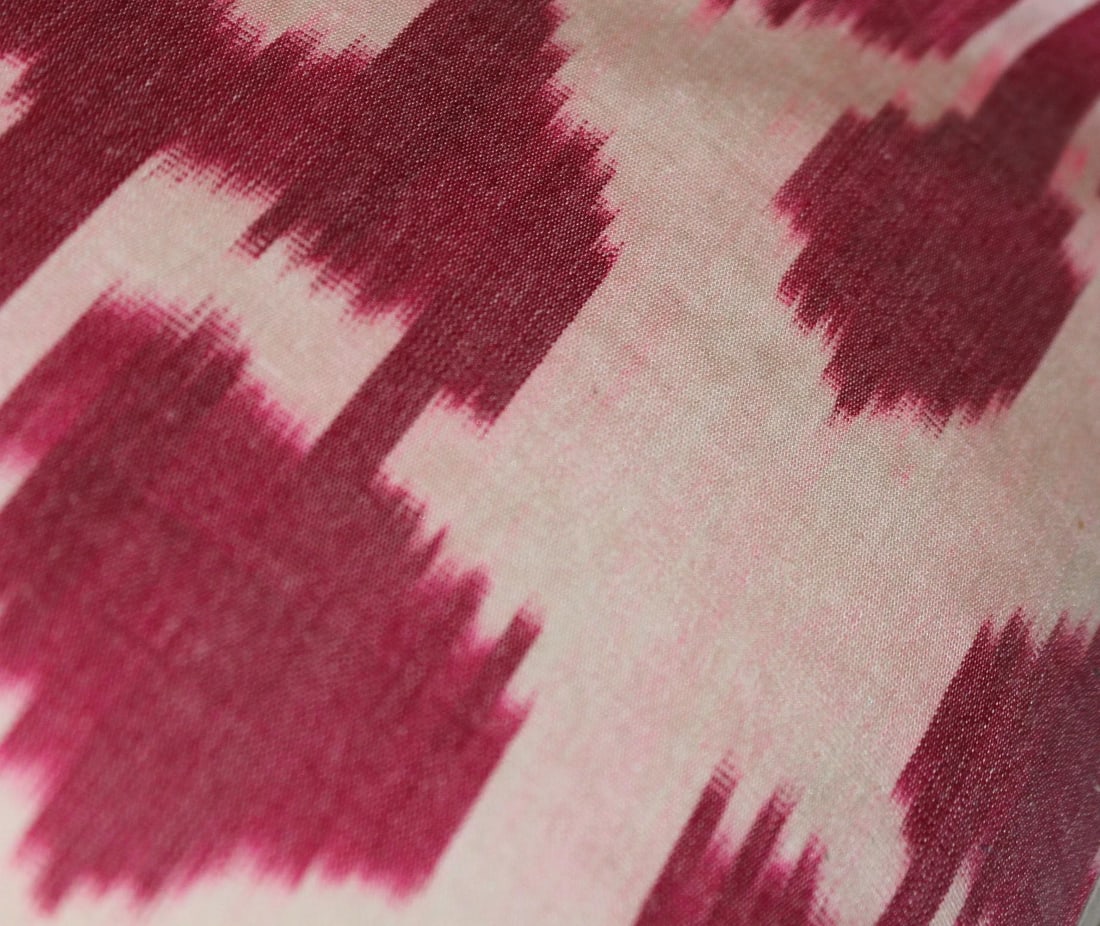 Contemporary Silk Ikat Pillow Cover Bohemian Pillow Throw Pillow - 4