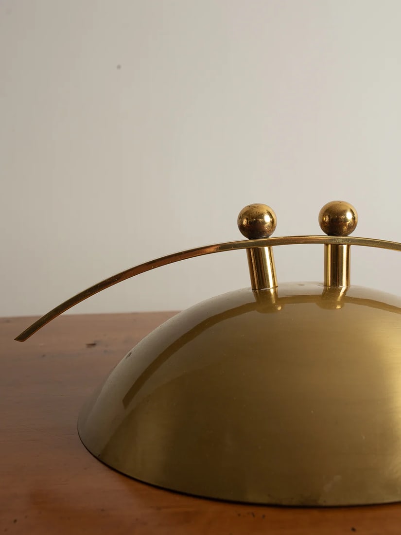 Pair of 1970's Vintage Brass Wall Sconces - 5