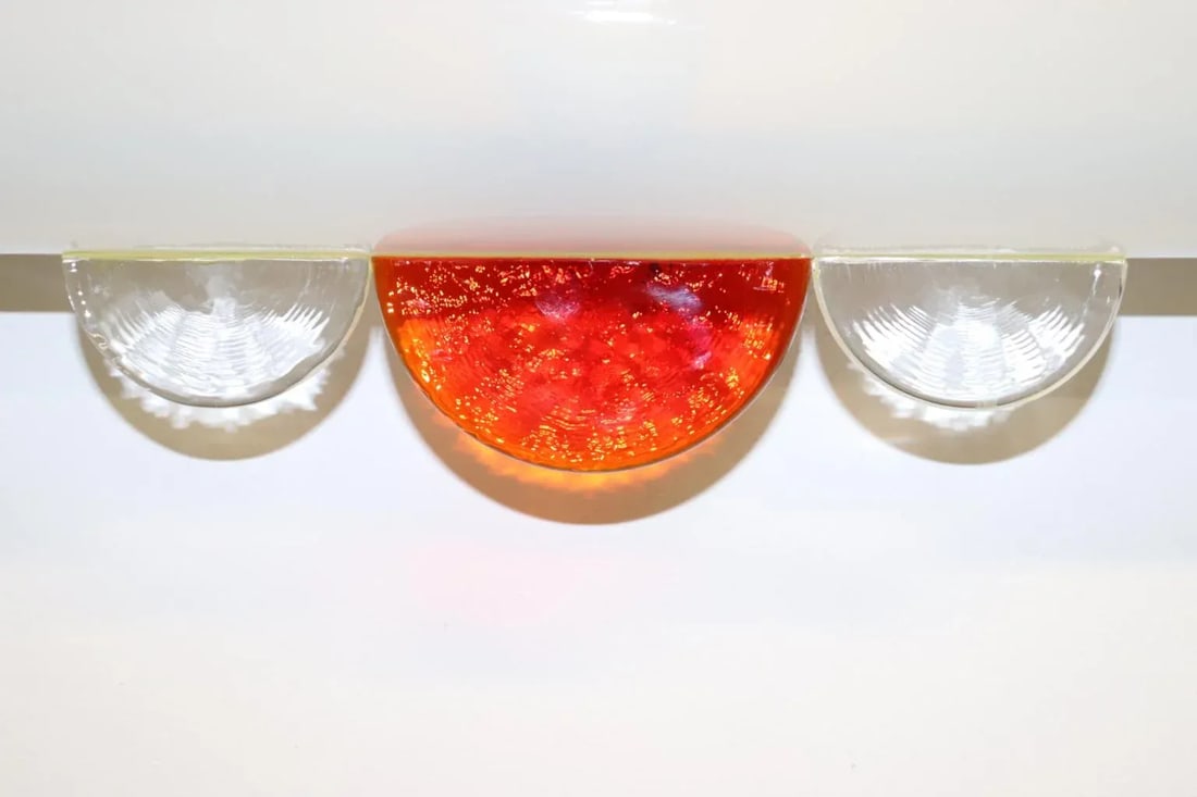 1980s Mid-Century Modern Murano Glass Wall Lamp - 12