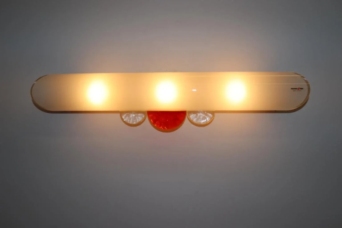 1980s Mid-Century Modern Murano Glass Wall Lamp - 2