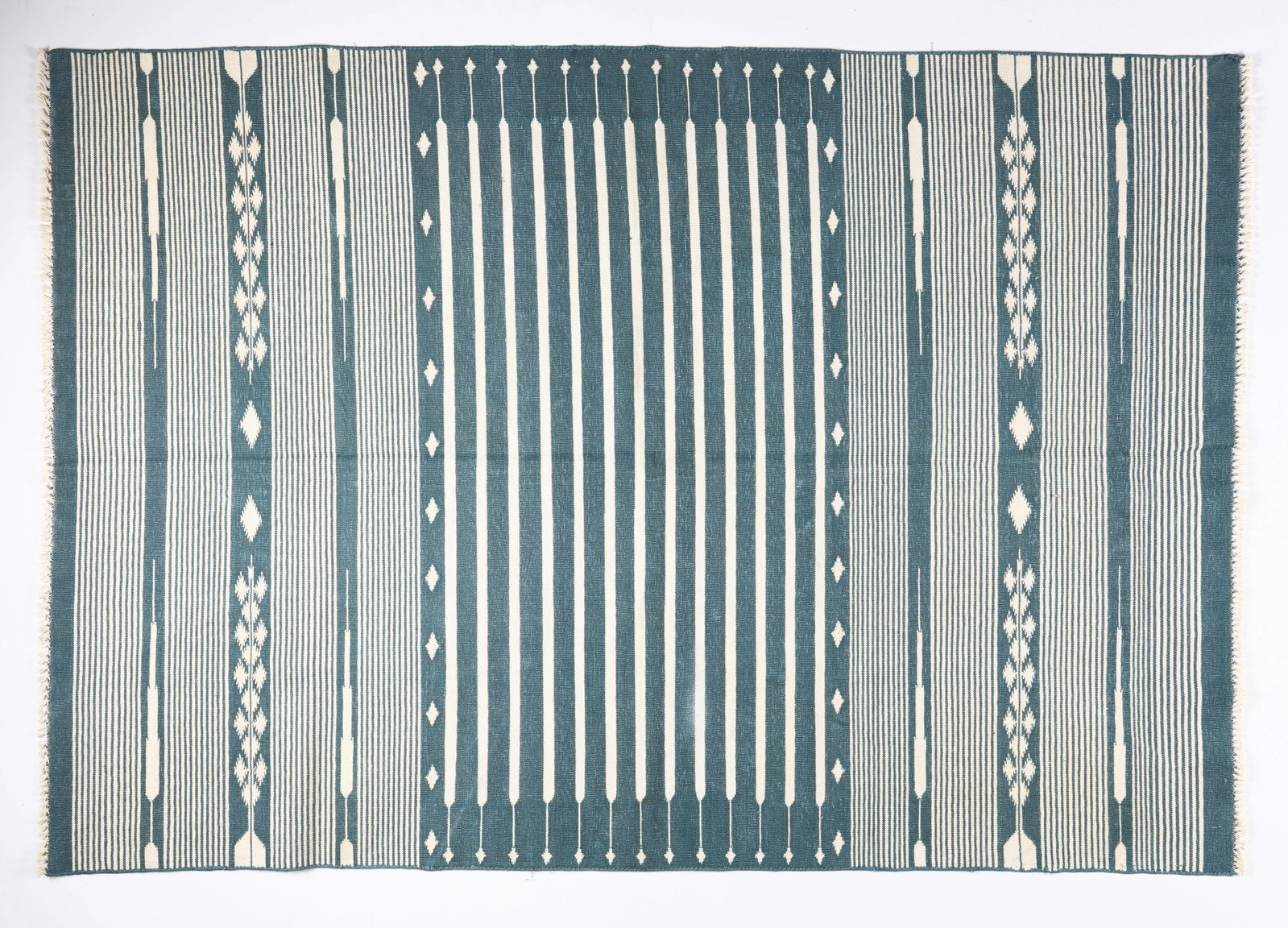 Handmade Oushak Modern Flatweave Kilim - 2