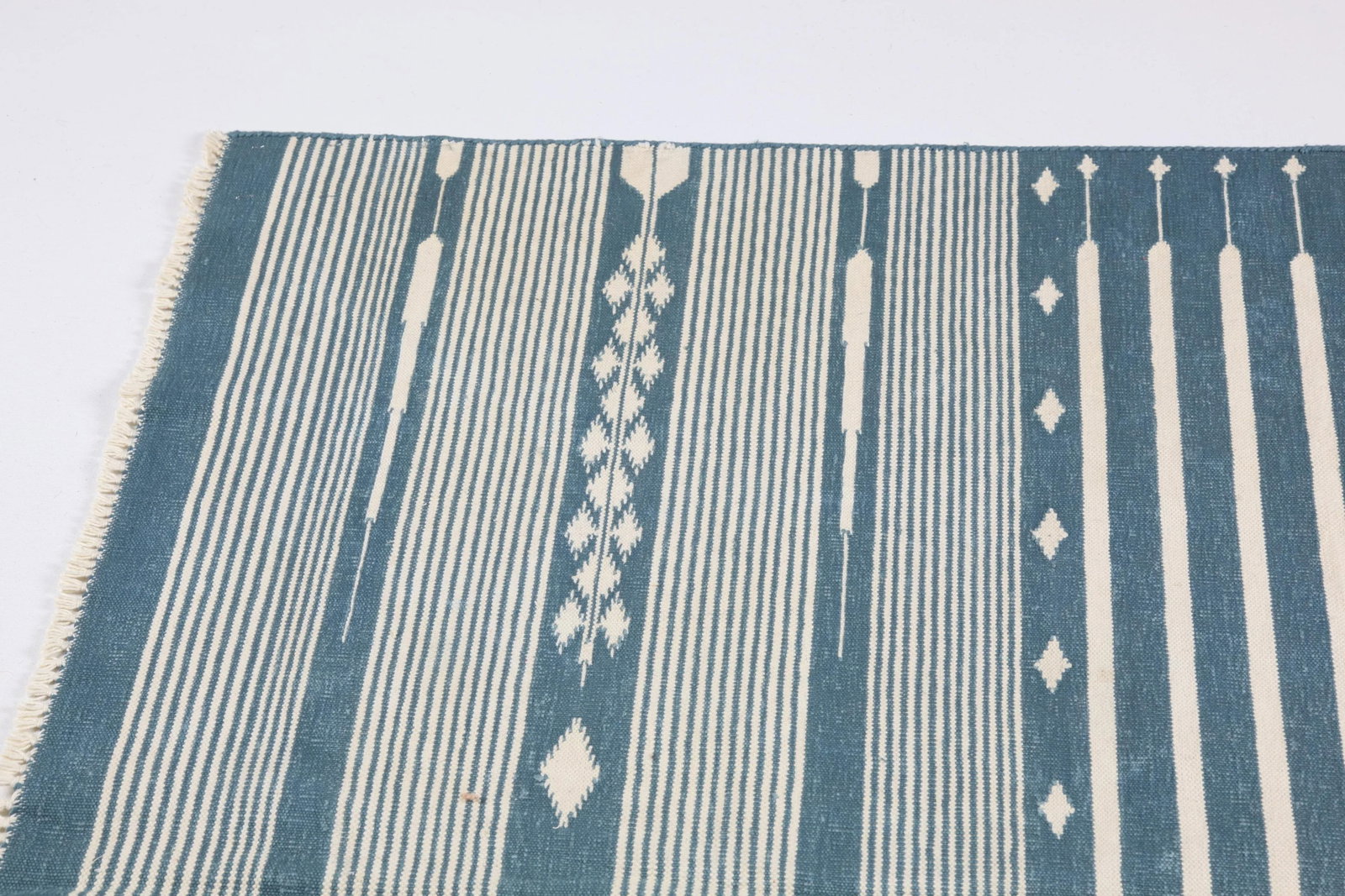 Handmade Oushak Modern Flatweave Kilim - 8