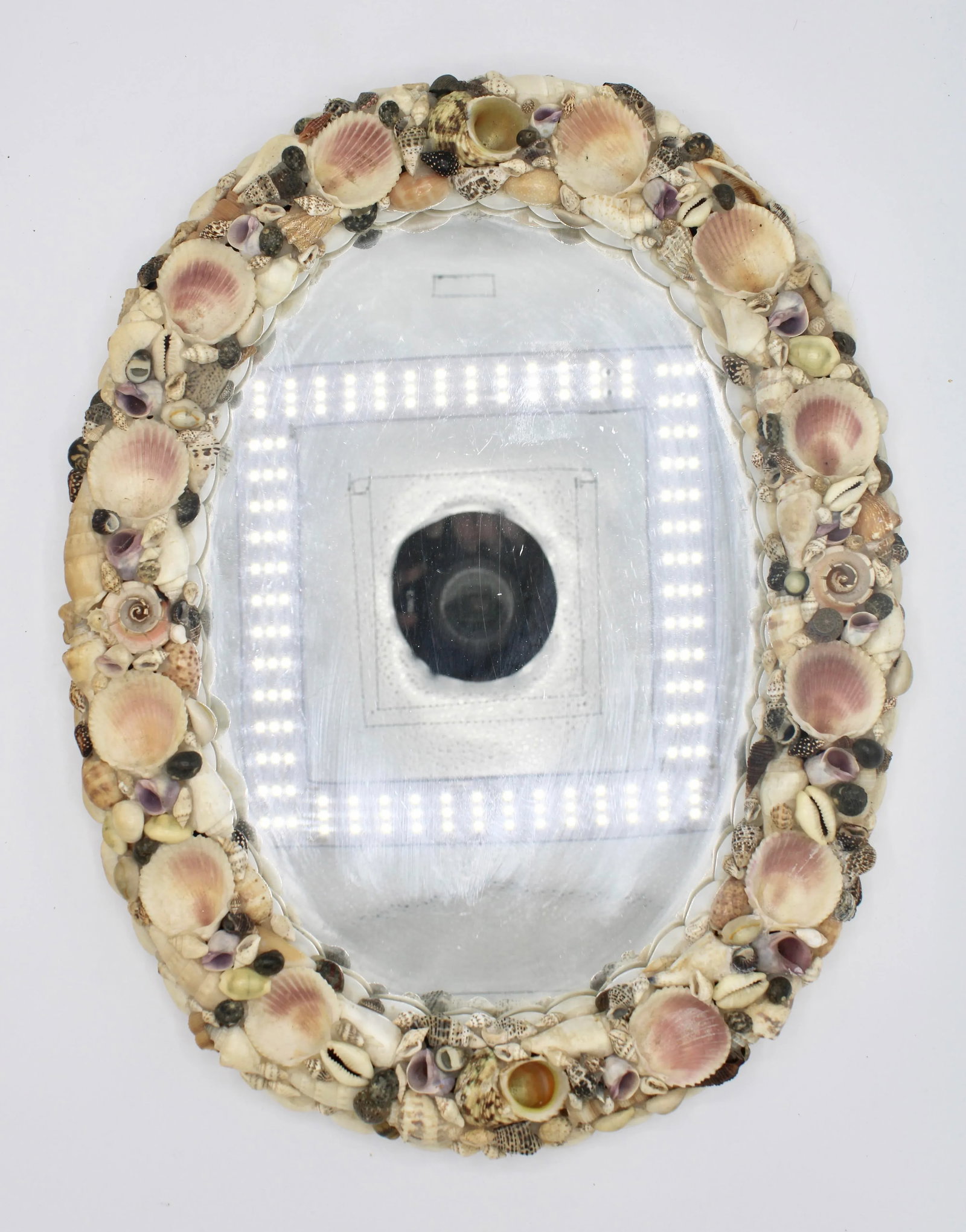 Vintage Seashell Wall Mirror - 8