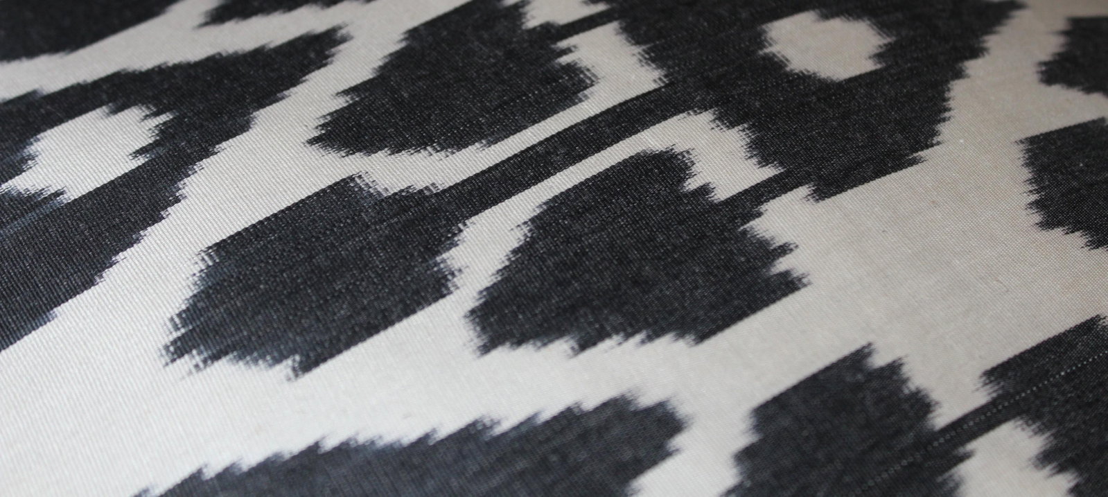 Contemporary Silk Ikat Bohemian Throw Pillow - 2