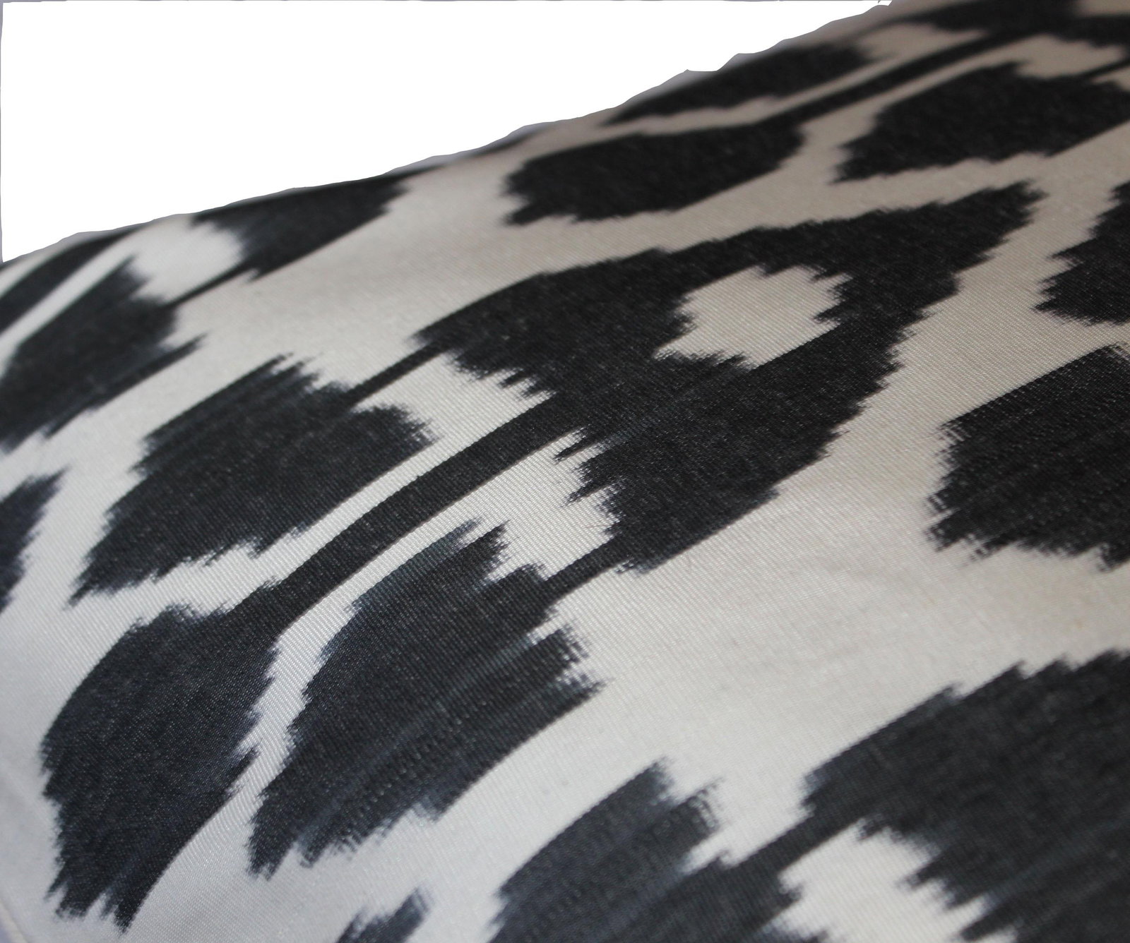 Contemporary Silk Ikat Bohemian Throw Pillow - 5