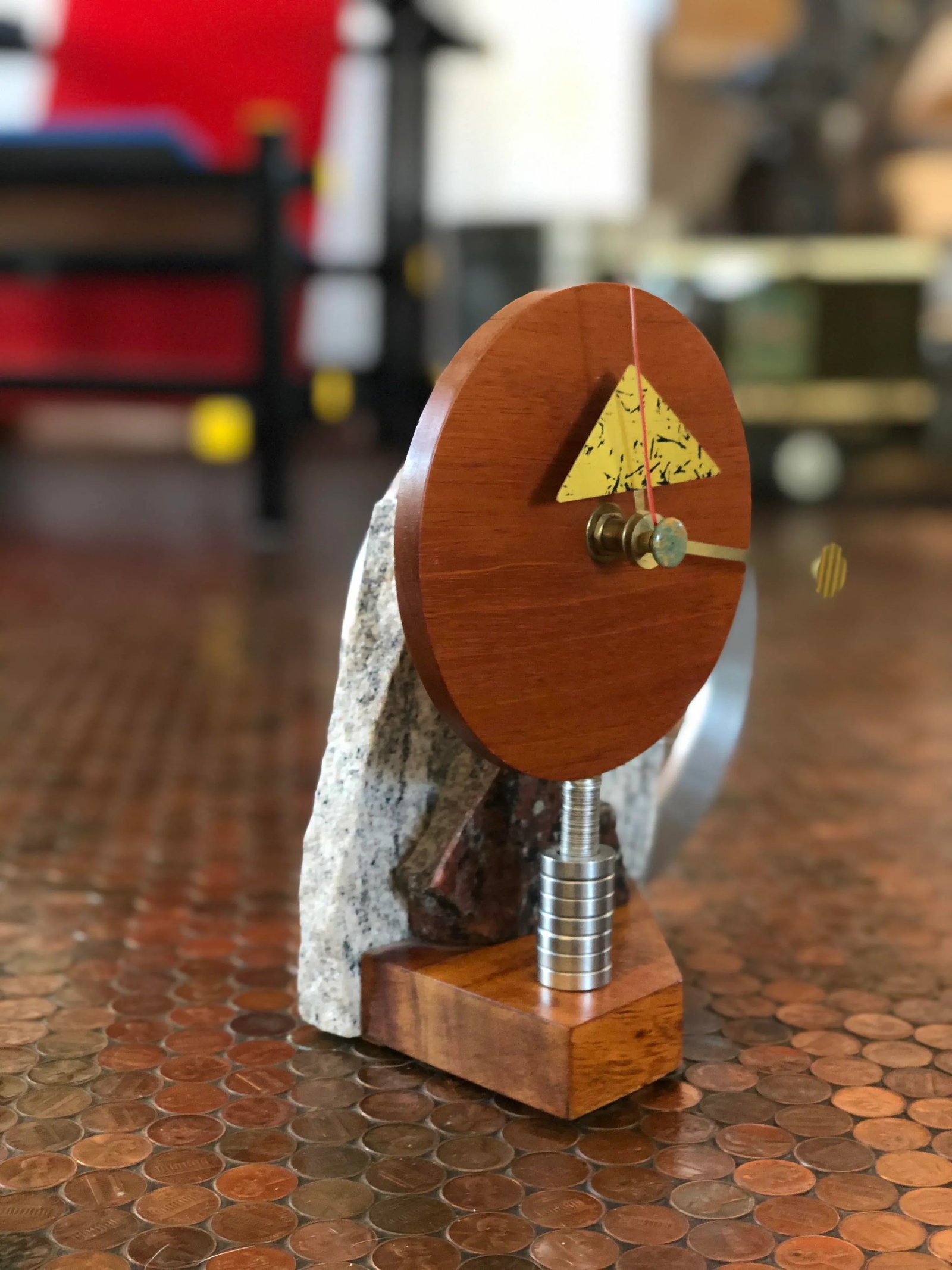 Memphis Styled Artisan Made Clock, 1990s - 3