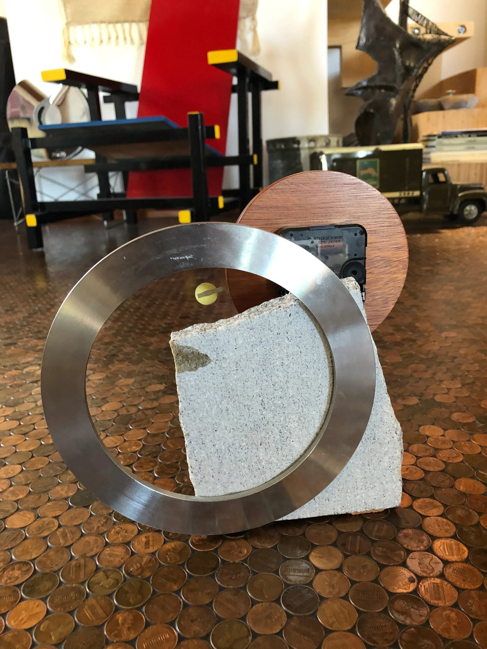 Memphis Styled Artisan Made Clock, 1990s - 5