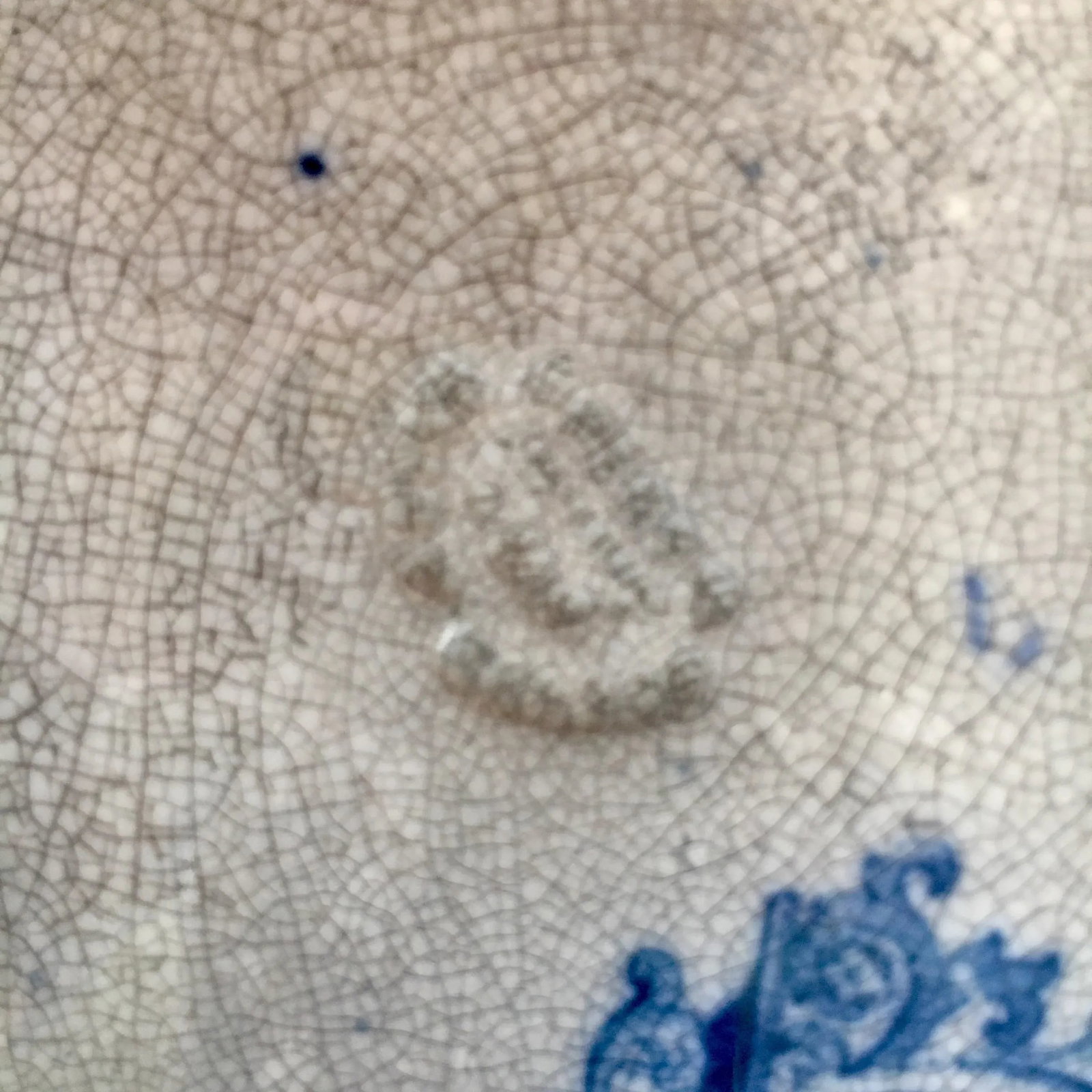 Antique C & W K Harvey Delaware Pattern Blue Transferware Bowl - 6