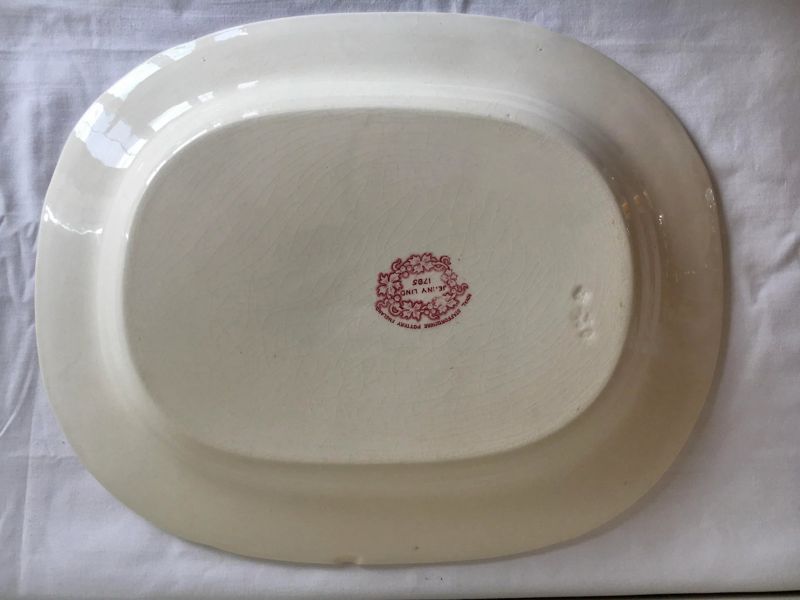 1834 Jenny Lind 1795 Pattern Staffordshire Platter/Dish - 10