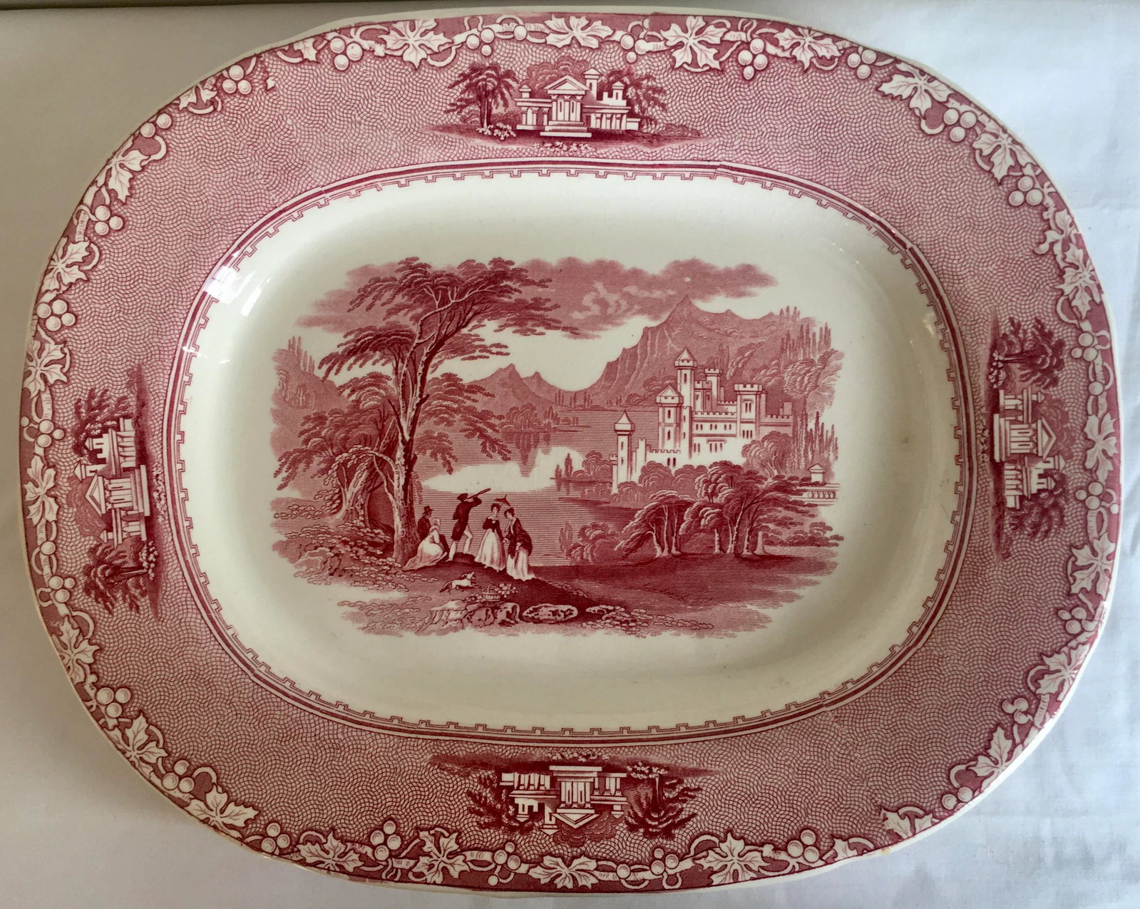 1834 Jenny Lind 1795 Pattern Staffordshire Platter/Dish - 13