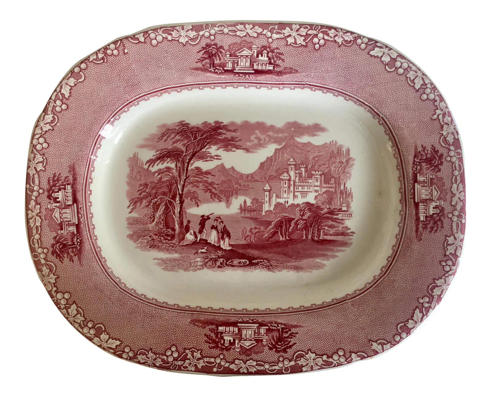 1834 Jenny Lind 1795 Pattern Staffordshire Platter/Dish (1 of 13)