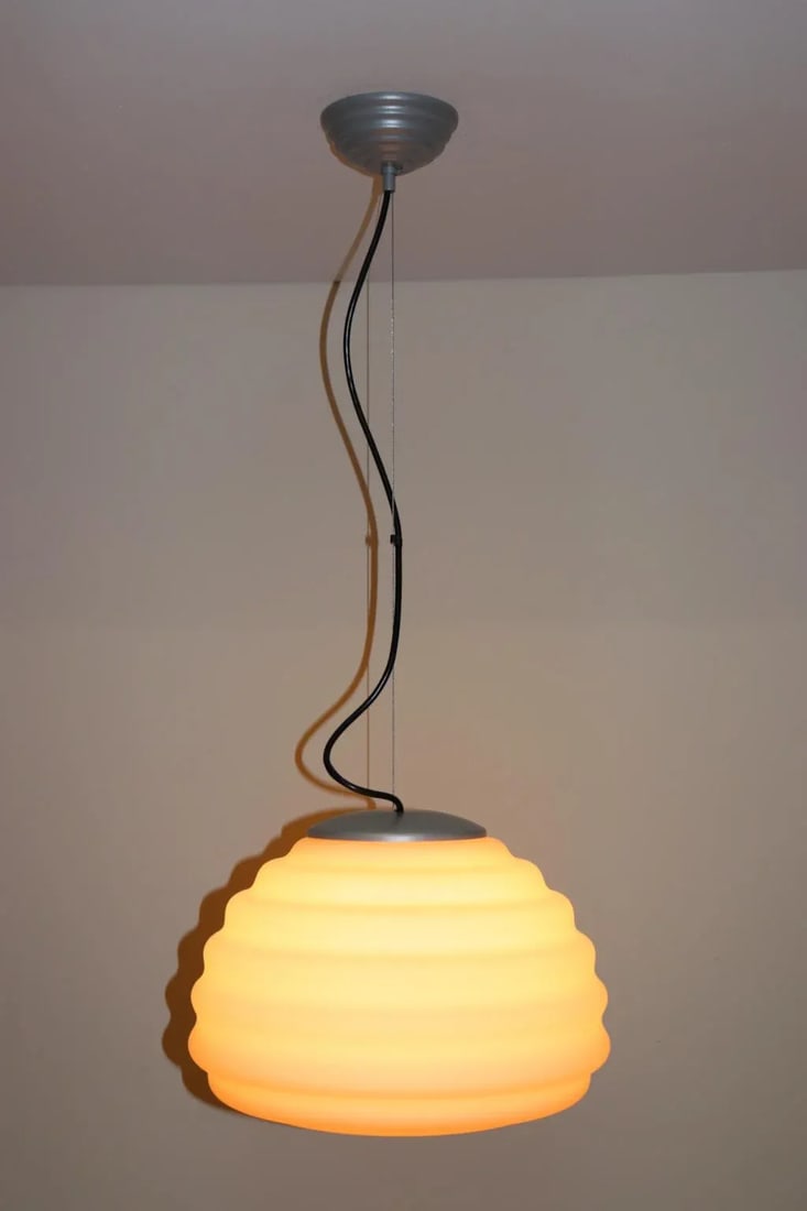 Gianni Rigo Murano Glass Pendant Lamp, Mid-Century Modern - 3