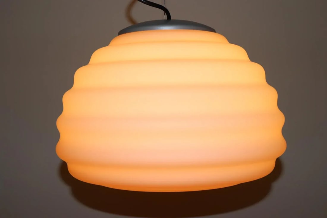 Gianni Rigo Murano Glass Pendant Lamp, Mid-Century Modern - 6