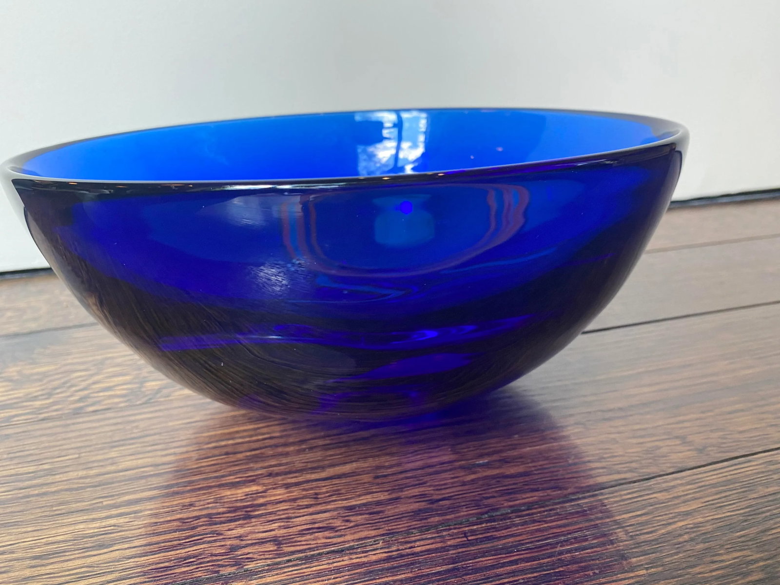 Archimede Seguso Murano for Tiffany Blue Art Glass Bowl With Cut Outs - 3