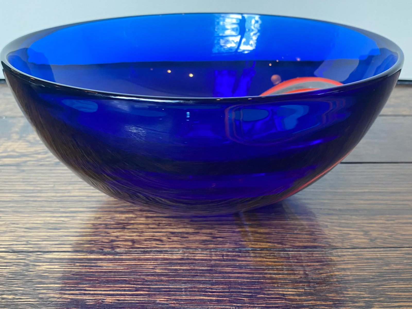 Archimede Seguso Murano for Tiffany Blue Art Glass Bowl With Cut Outs - 9