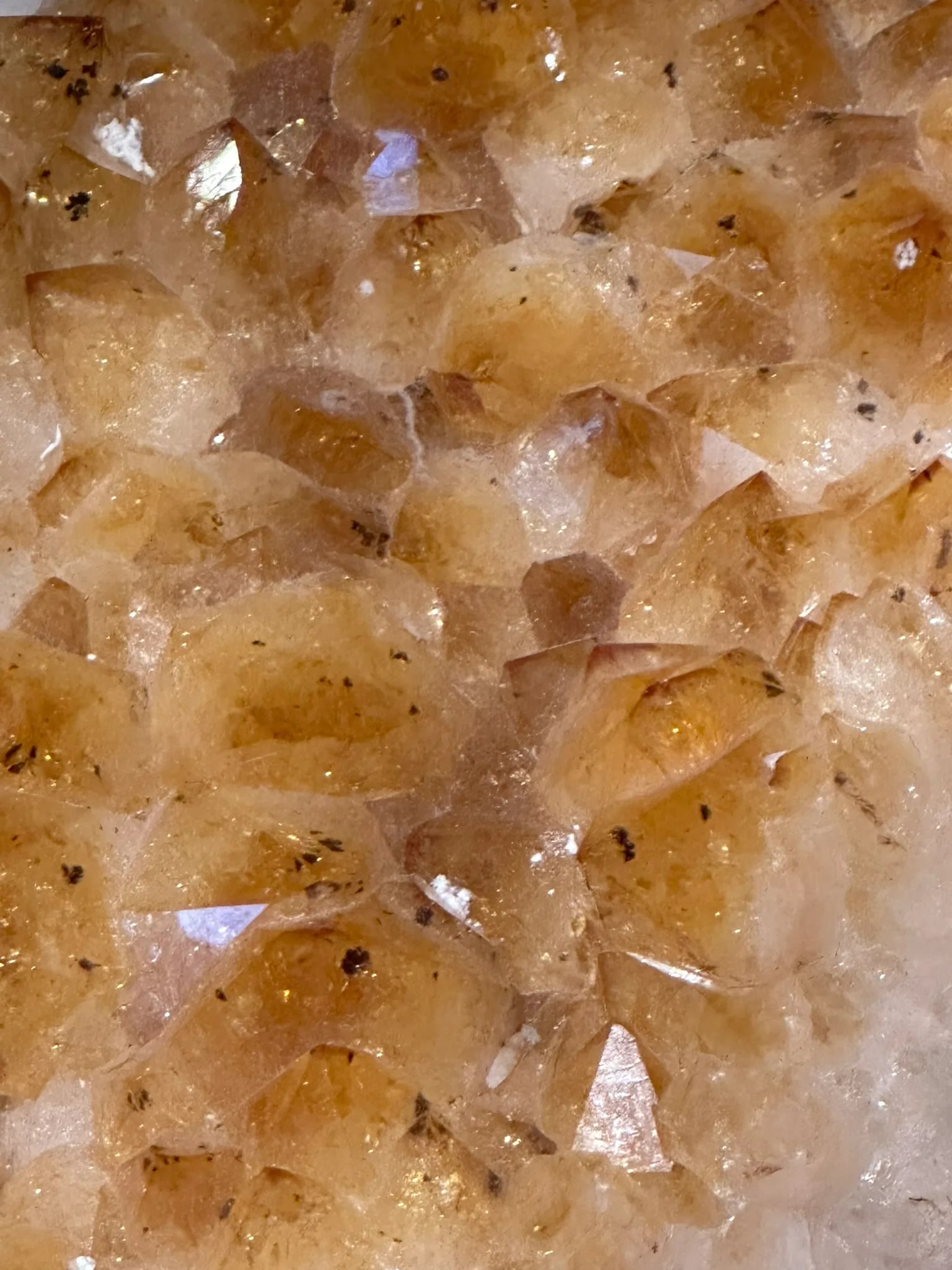 Large Natural Brazilian Orange Citrine Geode - 2