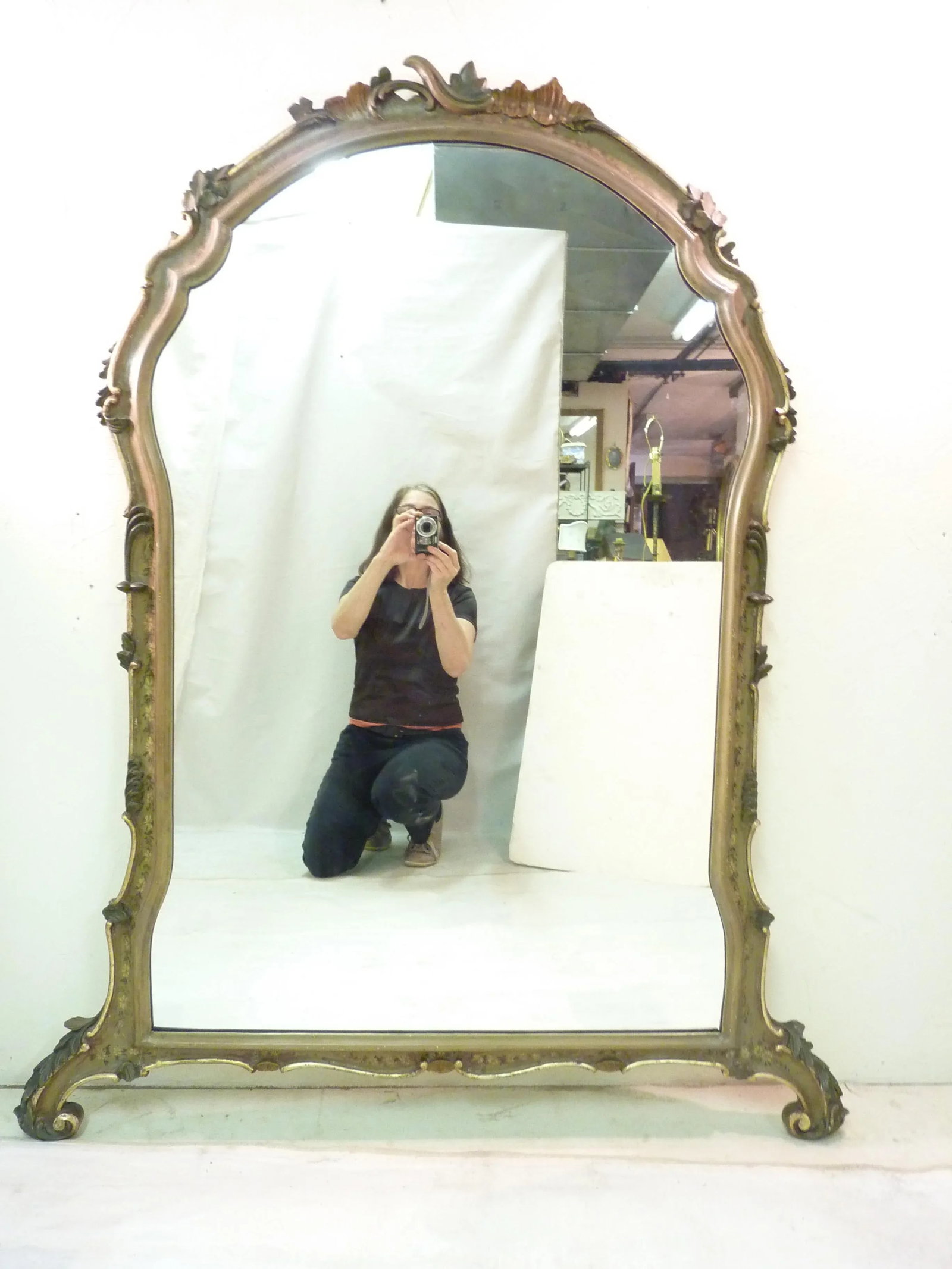 Italian Rococo Style Painted Mirror - 4