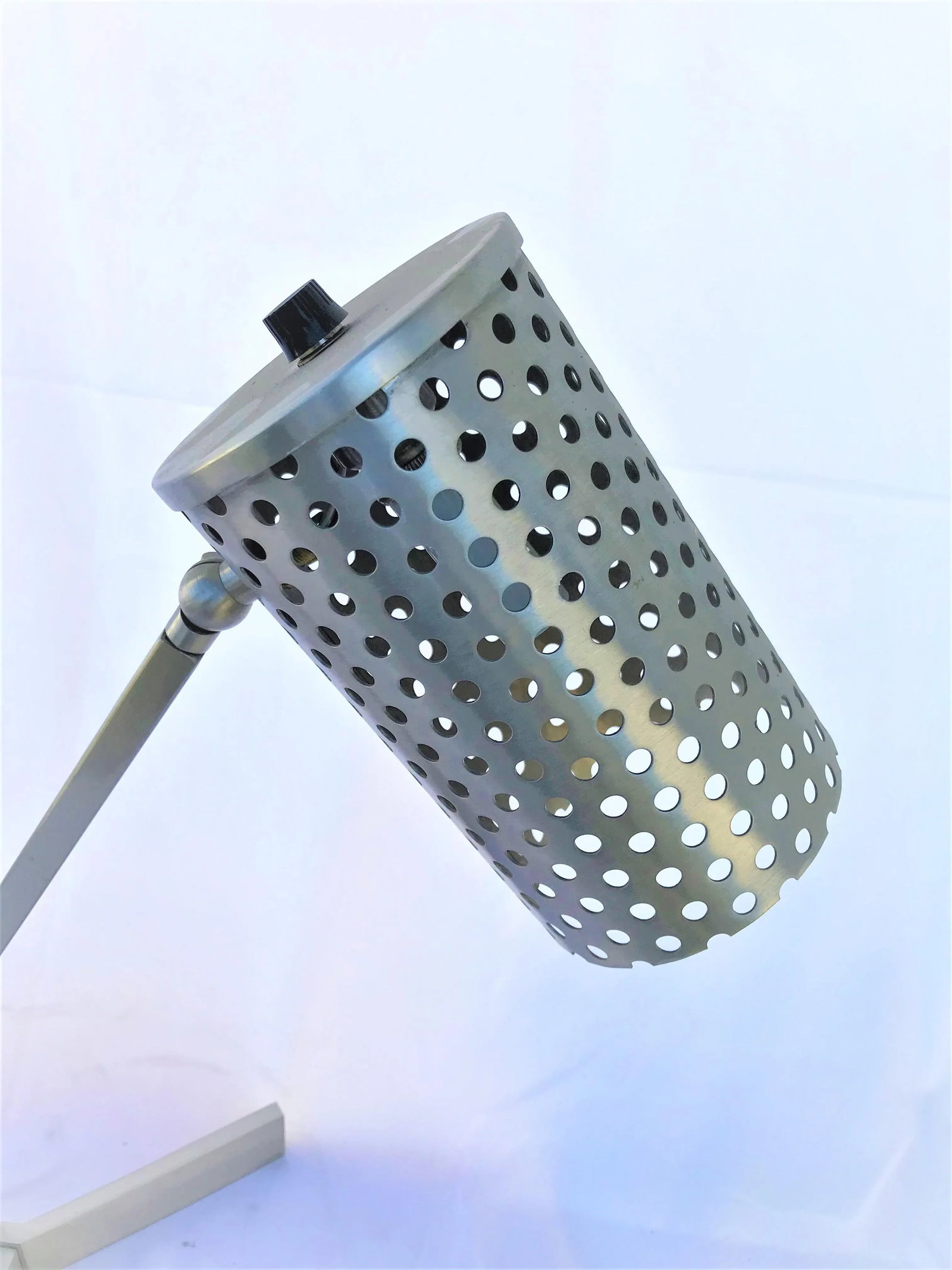 Deco Modern Satin Nickel Finish Solid Steel Frame Desk Lamp - 3