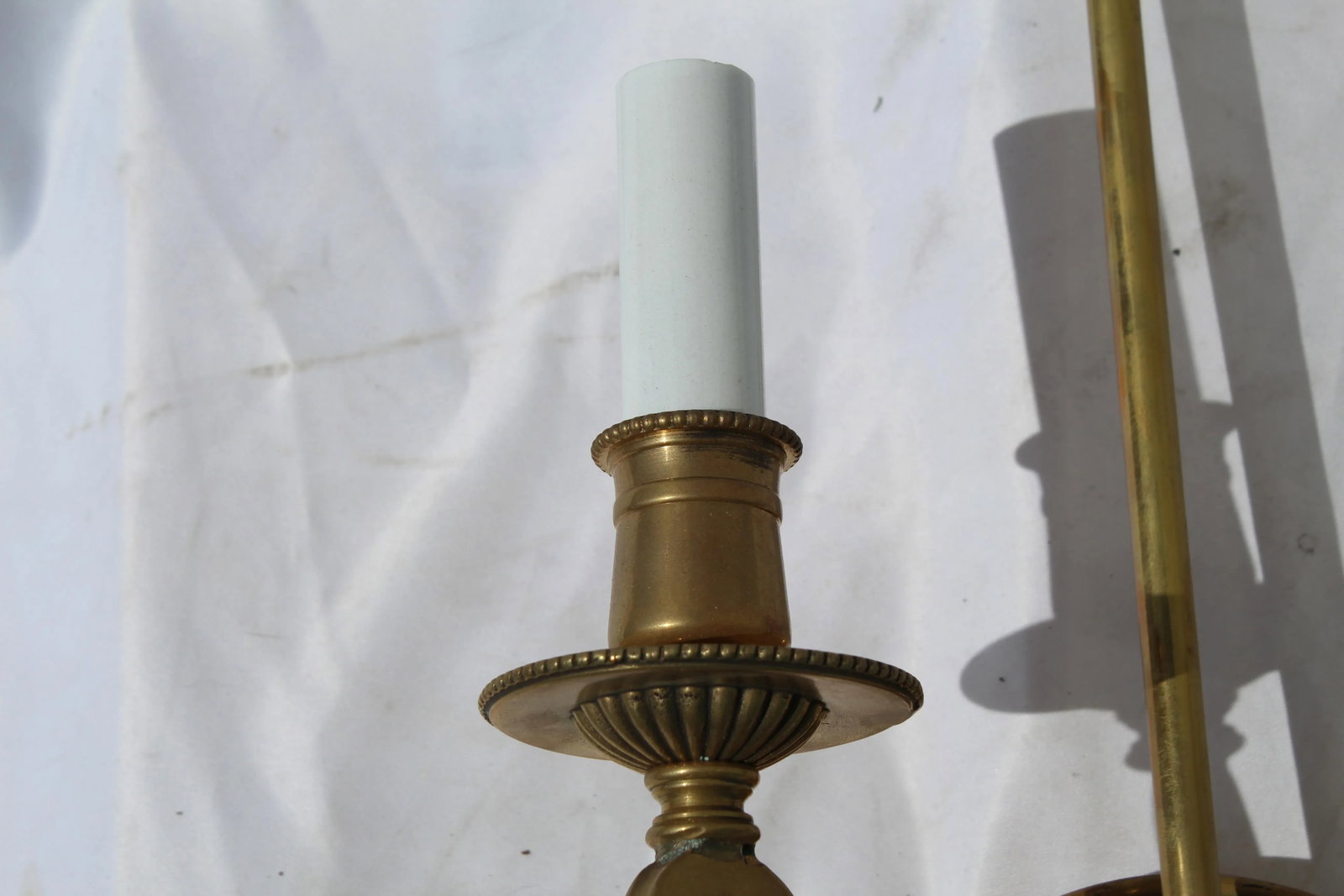 Mid-Century Modern Solid Brass Single Sconce - 2