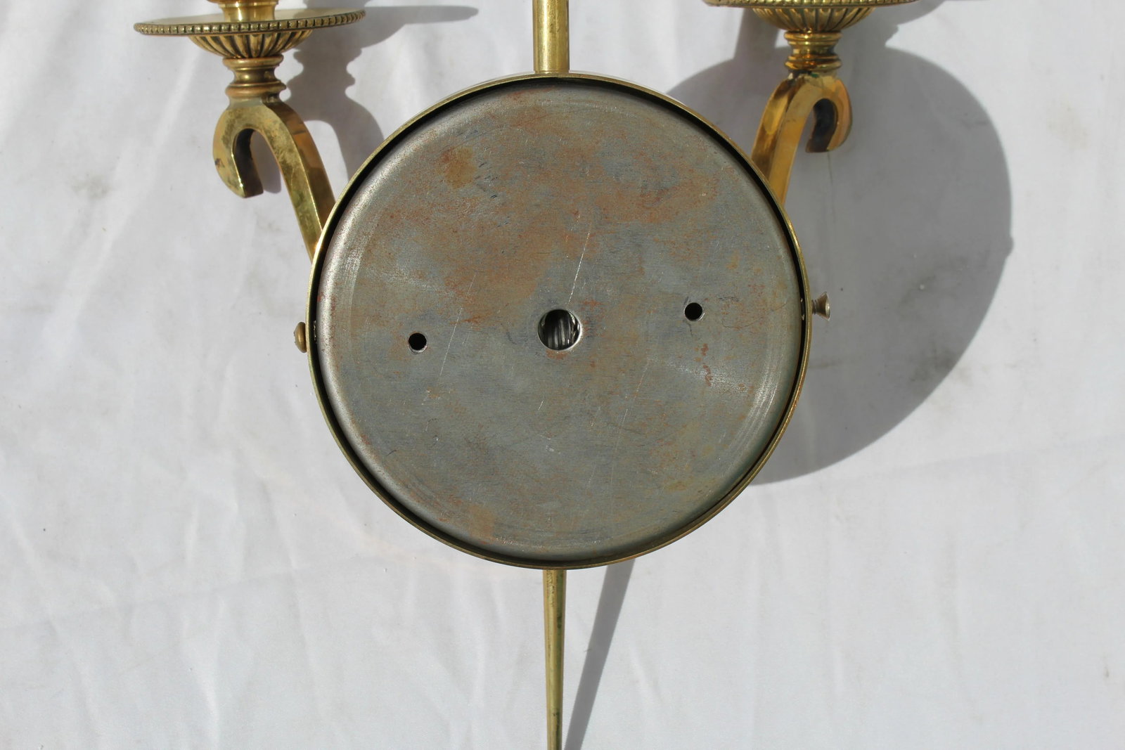 Mid-Century Modern Solid Brass Single Sconce - 6