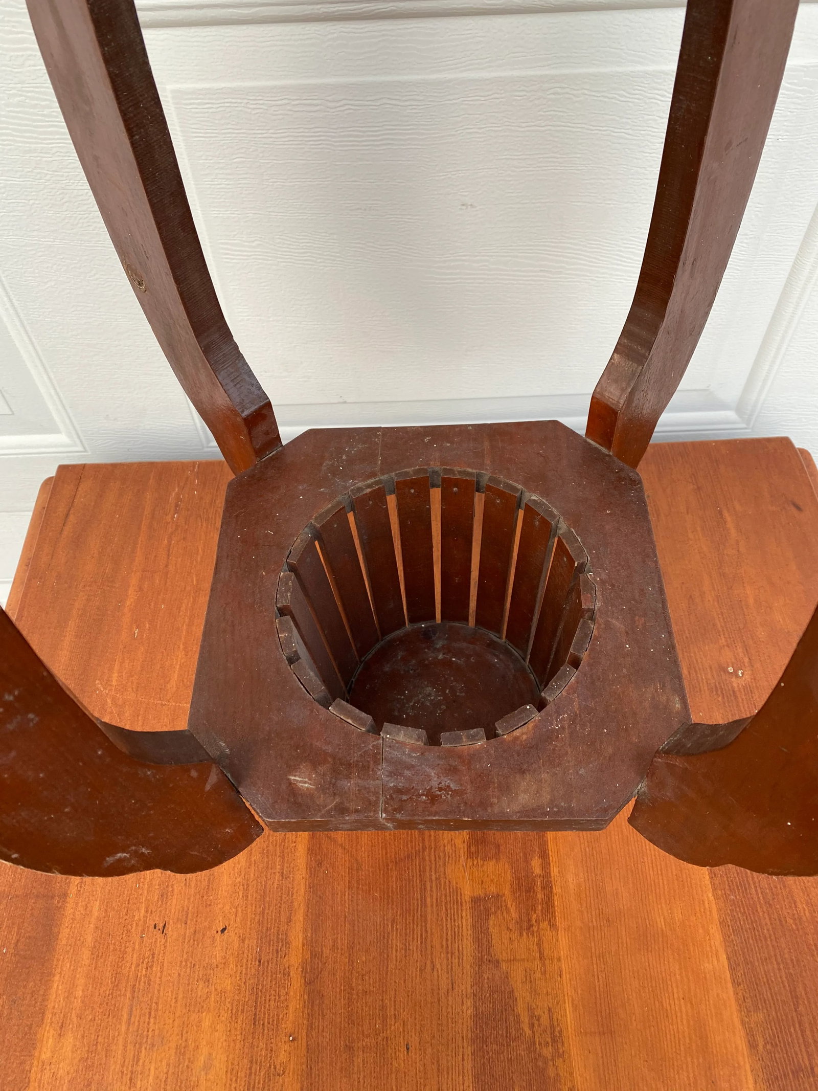 Mid 20th Century Wooden Hanging Planter - 6
