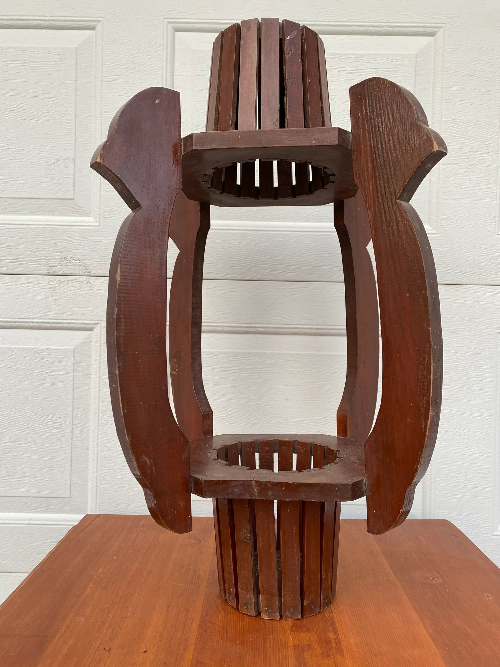 Mid 20th Century Wooden Hanging Planter - 7