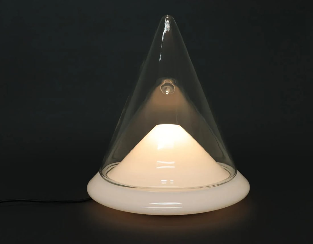 Murano Due "Antea" Murano Glass Table Lamp, Mid-Century Modern - 2