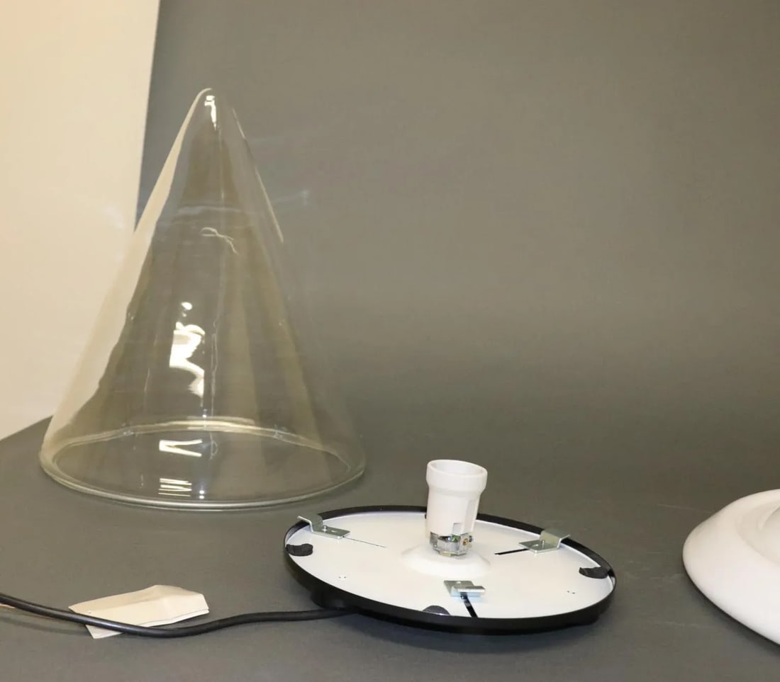 Murano Due "Antea" Murano Glass Table Lamp, Mid-Century Modern - 3