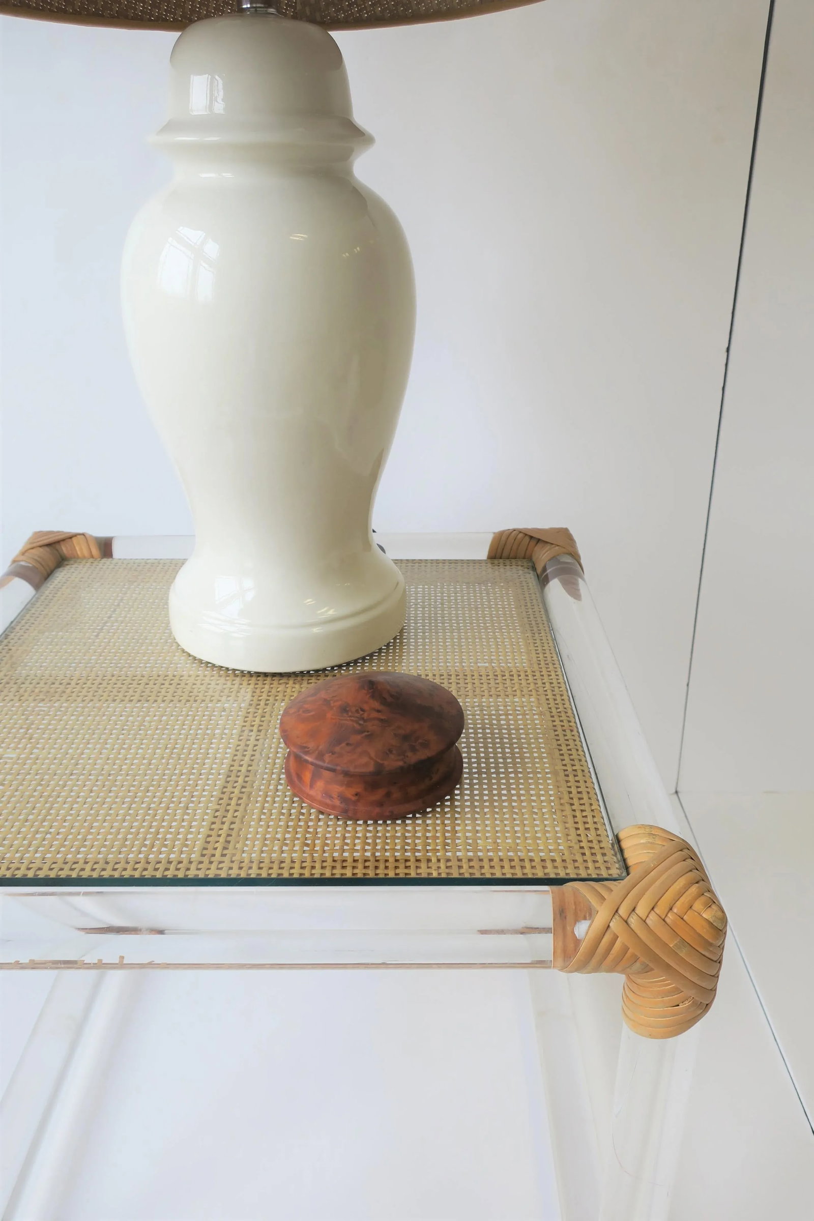 Round Burl Trinket or Jewelry Box - 11